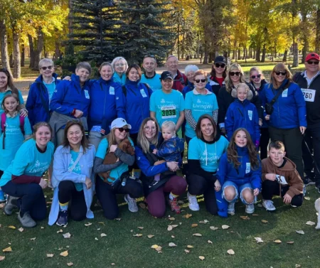 The Trico LivingWell team at the 2025 Alzheimer Calgary Walk & Run.