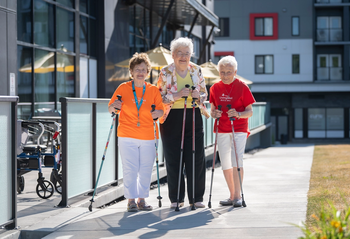 Group of ladies walking together
